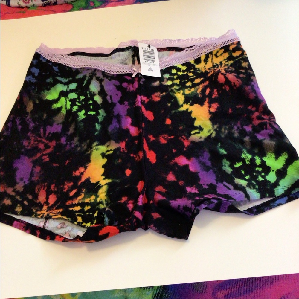 Torrid tie dye sleep shorts size 1